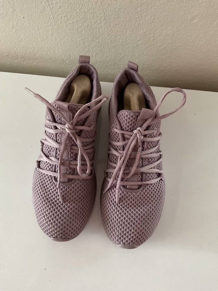 Bej Bağcıklı Spor Kadın Sneakers - Görsel 2