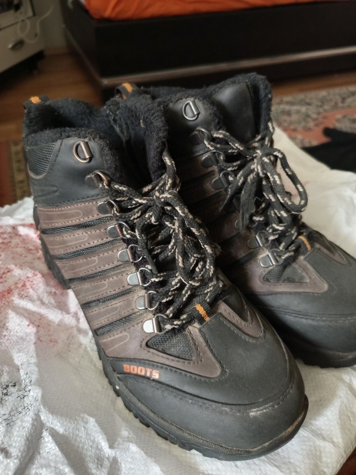 Gri Bağcıklı Erkek Outdoor Bot - Görsel 2