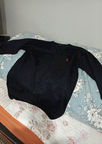 Siyah Erkek Triko Sweatshirt - Görsel 2