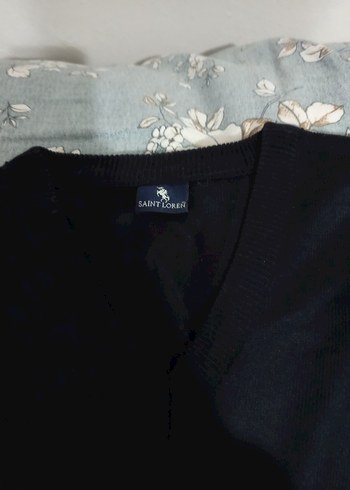 Siyah Erkek Triko Sweatshirt - Görsel 4