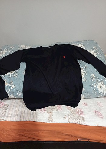 Siyah Erkek Triko Sweatshirt - Görsel 3