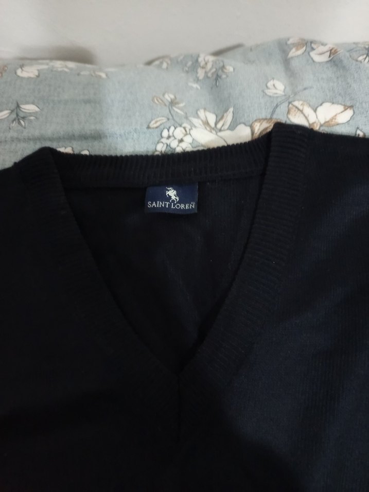 Siyah Erkek Triko Sweatshirt - Görsel 4