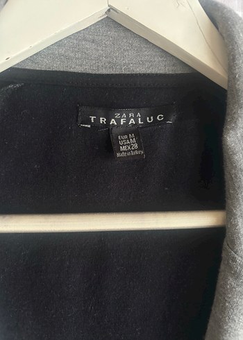 Düğmeli Gri Penye Ceket - Görsel 5