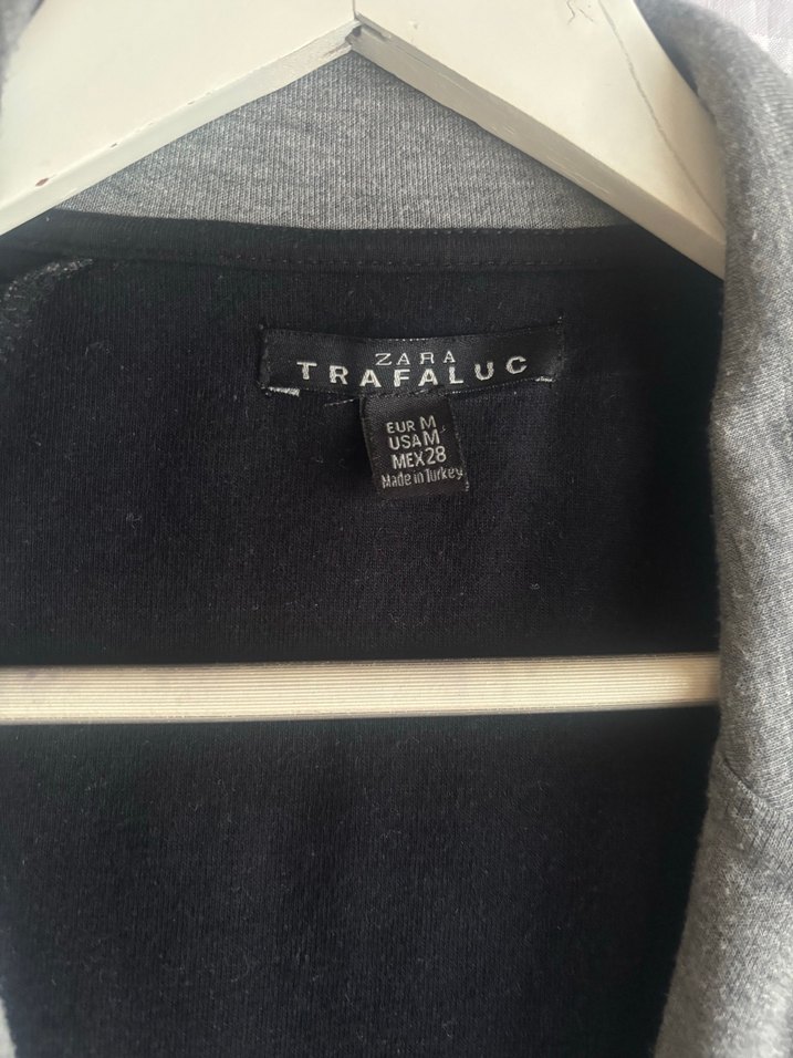 Düğmeli Gri Penye Ceket - Görsel 5