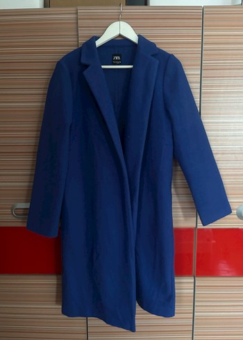 Lacivert Düz Kesim Kaban - Görsel 3