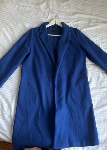 Lacivert Düz Kesim Kaban - Görsel 2