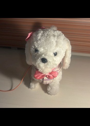 Beyaz Peluş Oyuncak Köpek - Görsel 2