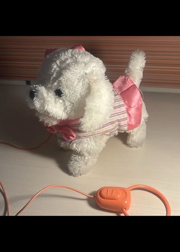 Beyaz Peluş Oyuncak Köpek - Görsel 3