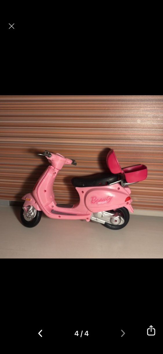 Pembe Oyuncak Scooter Araba - Görsel 4