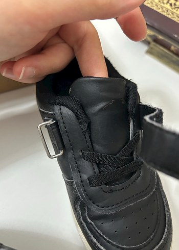 25 Beden siyah Renk Erkek Çocuk Siyah Spor Ayakkabı