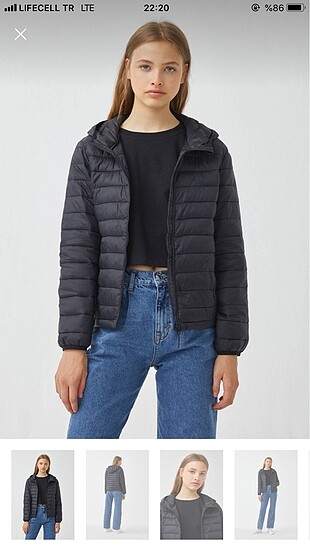 Pull and Bear Şişme mont