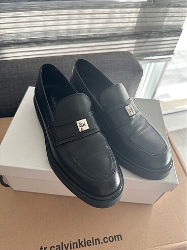 38 Beden siyah Renk Calvin Klein kadın loafer