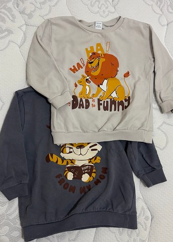 Erkek Çocuk Baskılı Sweatshirt 2 li - Görsel 5