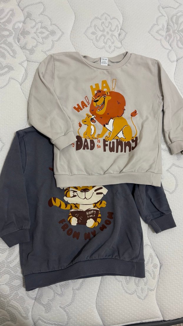 Erkek Çocuk Baskılı Sweatshirt 2 li - Görsel 5