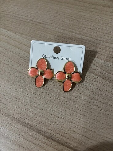 Accessorize Nar çiçeği çelik küpe