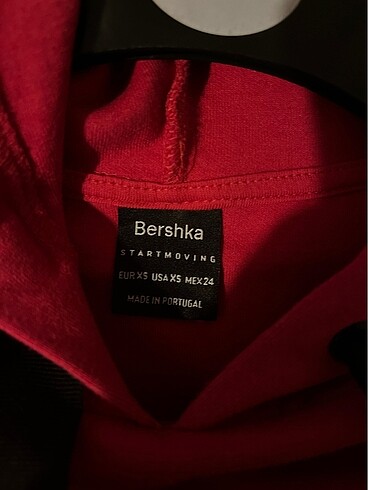 xs Beden pembe Renk Bershka Crop sweatshirt
