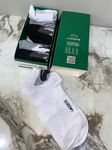 Lacoste pamuklu Qr kodlu kokulu