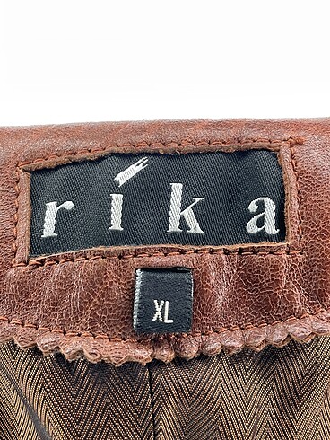 xl Beden kahverengi Renk Vintage Love Deri Ceket %70 İndirimli.