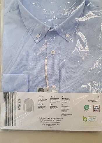 Bej Pamuklu Uzun Kollu Erkek Gömlek - Görsel 2