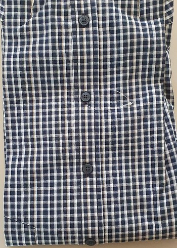 Gri Kareli Uzun Kollu Erkek Gömlek - Görsel 2