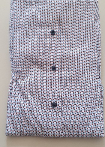 Bordo Desenli Uzun Kollu Erkek Gömlek - Görsel 2