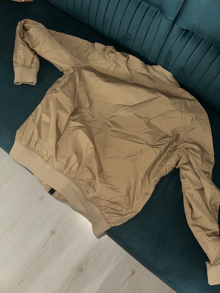 Bershka Kahverengi Fermuarlı Unısex Ceket - Görsel 3