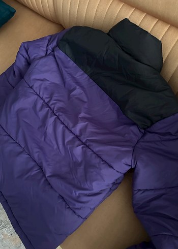Mor Fermuarlı Kadın Kışlık Ceket - Görsel 4