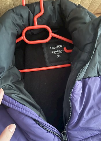 Mor Fermuarlı Kadın Kışlık Ceket - Görsel 3