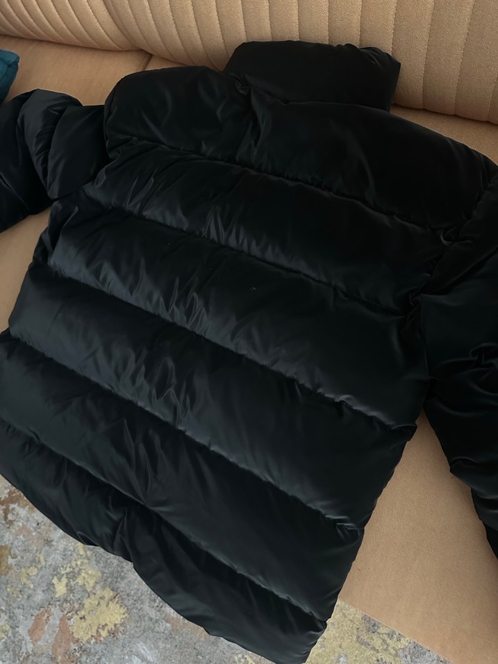 Siyah Fermuarlı Midi Kışlık erkek Mont - Görsel 3