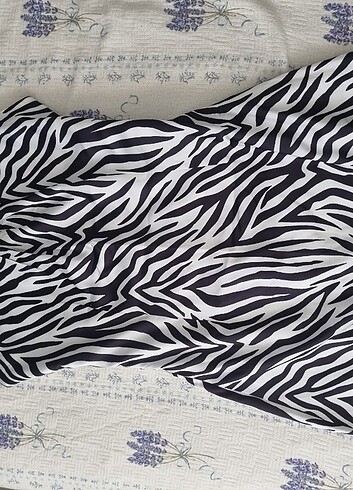 m Beden Zebra desen saten elbise