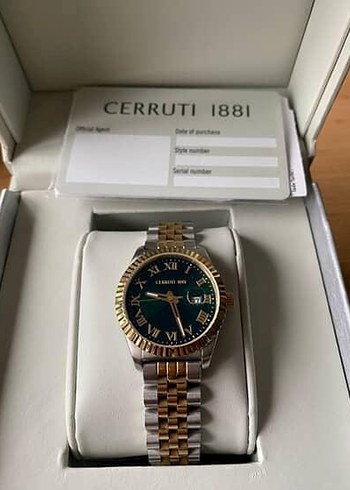 Beden kadın orjinal cerrutti 1881 sertifası saat