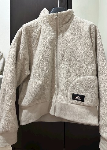 Adidas Kadın Beyaz Kürklü Ceket
