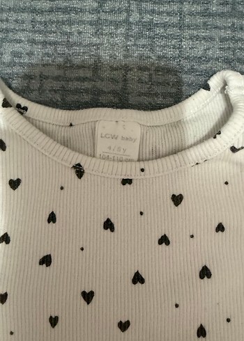 Kız Çocuk Çizgili ve Kalp Desenli Pamuklu Sweatshirtler - Görsel 6