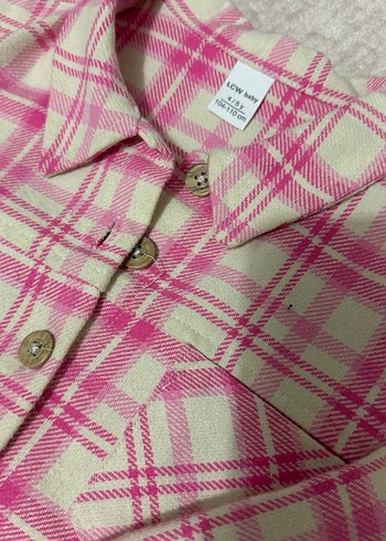 Kız Çocuk Ekose Pamuklu Gömlek - Görsel 6