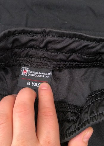 8 Yaş Beden Siyah Baskılı Erkek Eşofman Altı Bol Kesim