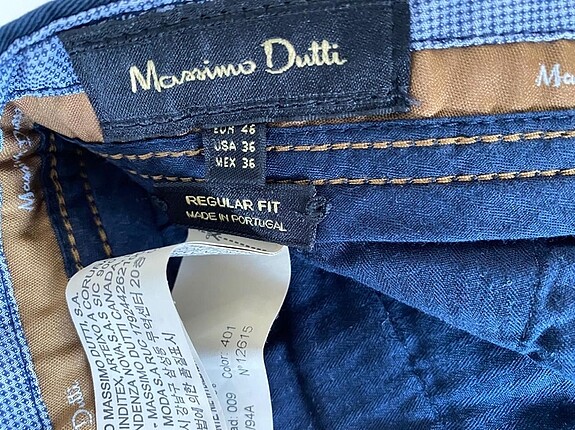 46 Beden lacivert Renk Massimo dutti erkek pantolon