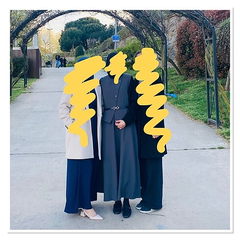 m Beden gri Renk Tesettür takım yelek etek