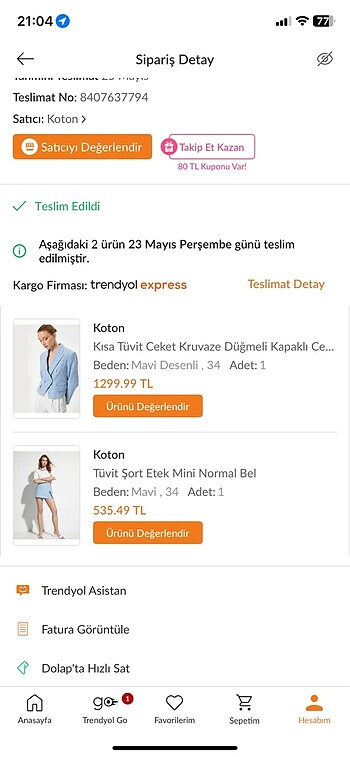 34 Beden mavi Renk Koton Tüvit Şort Etek