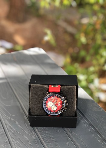 Diğer Kırmızı Biker Erkek Kol Saati sıfır
