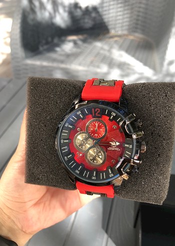 Kırmızı Biker Erkek Kol Saati sıfır