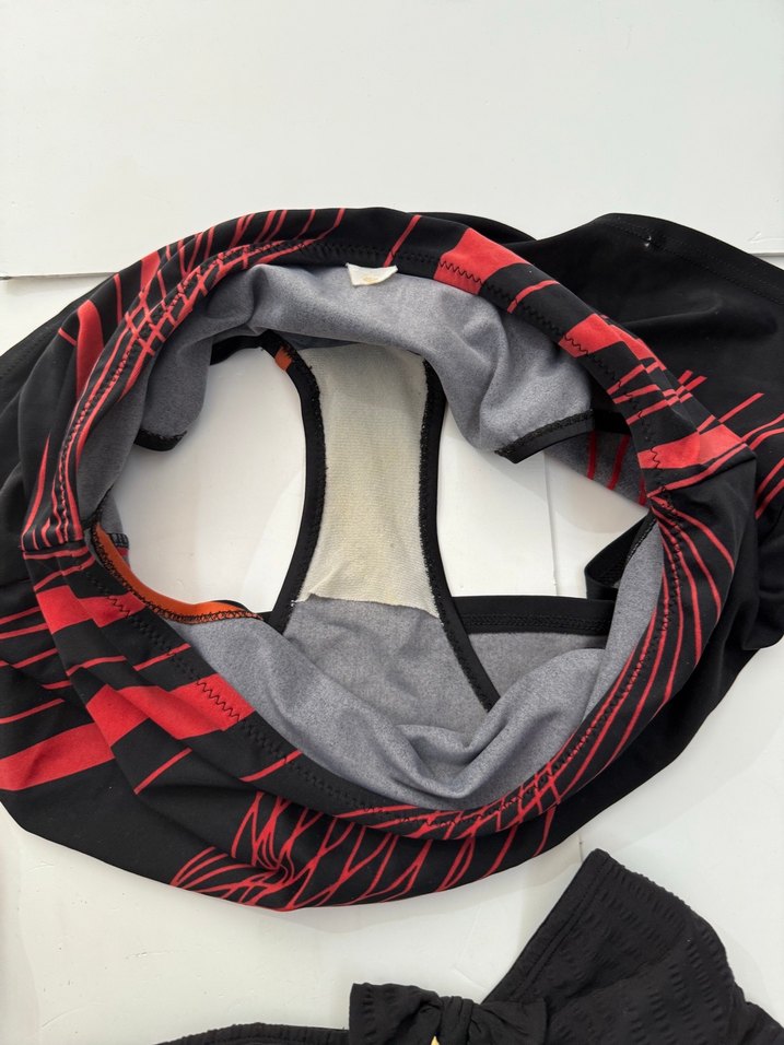 Kırmızı Pilili Mini Etekli bikini altı s beden - Görsel 3