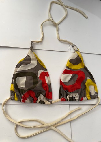 Örgü Askılı Çok Renkli Mini Bikini takımı 42 beden - Görsel 4