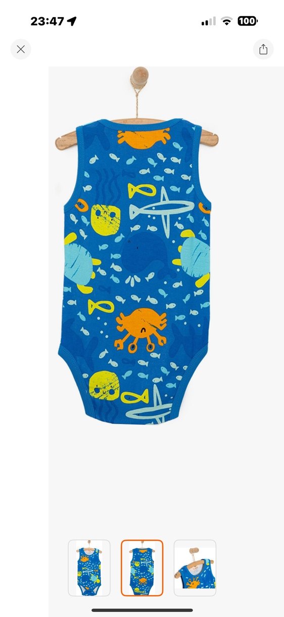 Hello baby Erkek Bebek zıbın 1 yaş etiketli - Görsel 2