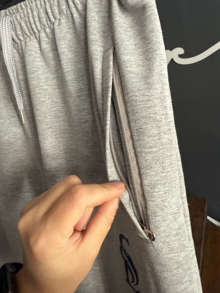 Gri erkek Rahat Kesim Midi Eşofman Altı xs beden - Görsel 4