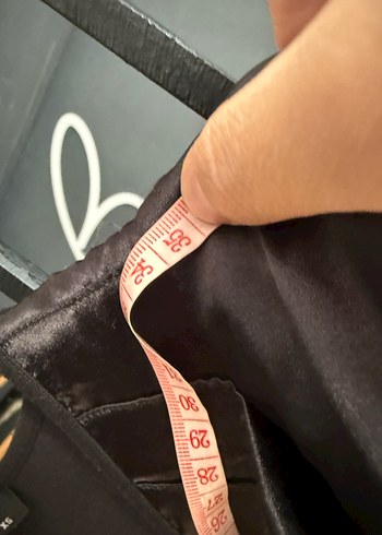 adL Siyah V Yaka Fırfırlı Midi Elbise xs beden - Görsel 11