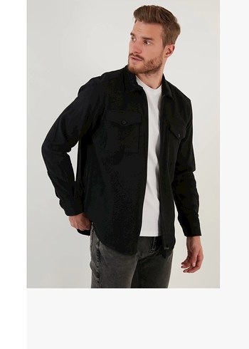 Erkek Siyah Fermuarlı polar etiketli M beden - Görsel 4