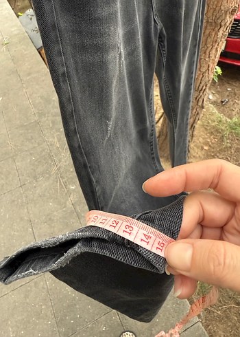 Koton 34 beden Gri Düğmeli Erkek Denim Pantolon - Görsel 3