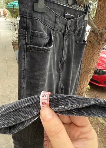 Koton 34 beden Gri Düğmeli Erkek Denim Pantolon - Görsel 4