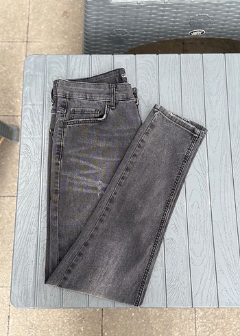 Koton 34 beden Gri Düğmeli Erkek Denim Pantolon - Görsel 14