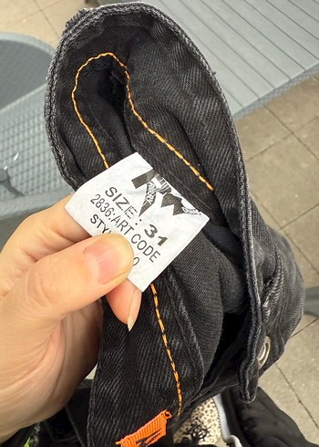 Sokak Stili Siyah erkek Kot Pantolon 31 beden - Görsel 4